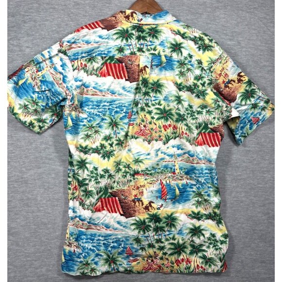 Vtg Wrangler Mens Shirt L Hawaiian Button Up Western‎ Cowboy - Picture 7 of 7